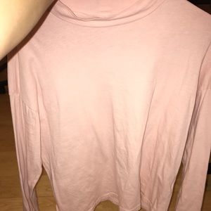 Everlane mock neck long sleeve shirt